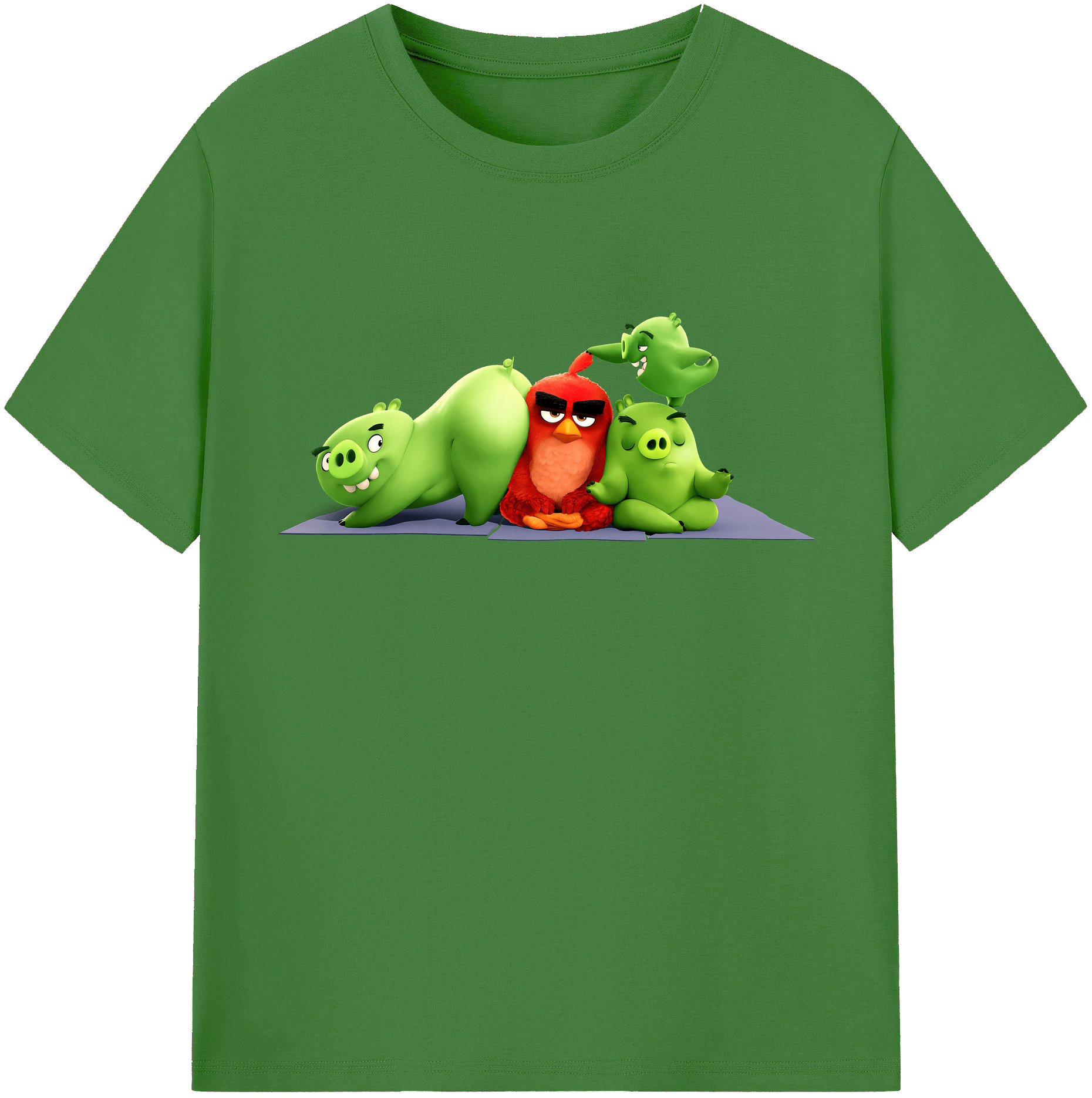 （画像用） Angry Birds アングリーバード レディースカジュアルプリントTシャツ（綿100％）